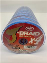 MULTI J-BRAID 4X 100M 0,25 COLORES UNIDO